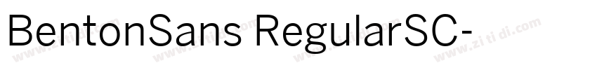 BentonSans RegularSC字体转换